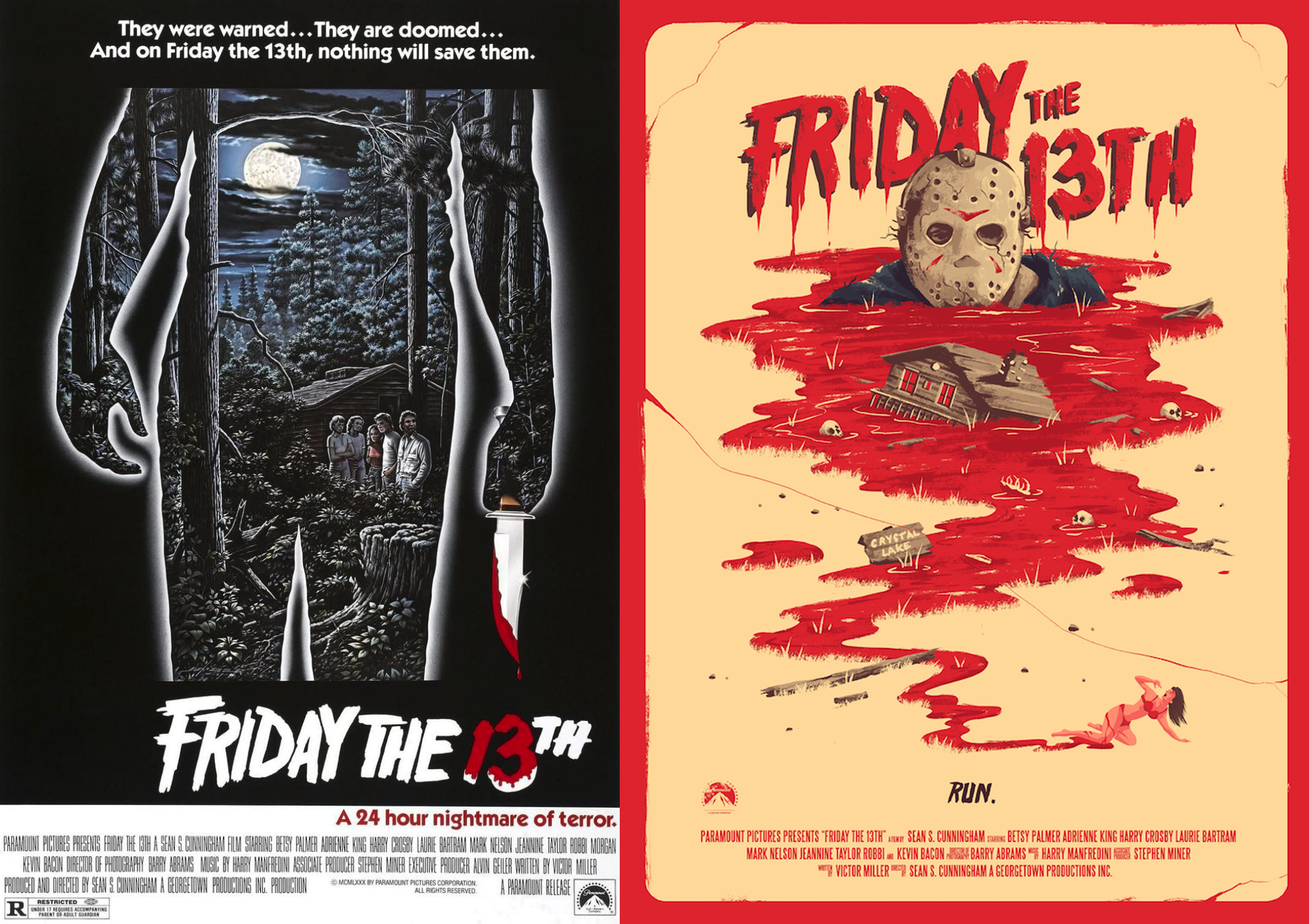 Original Friday 13th posters